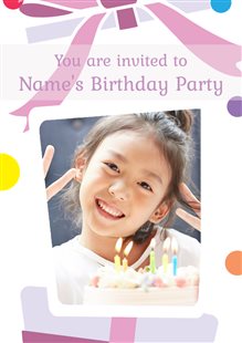 Printable Card & Invitation for Free - Sprinkle sparkle birthday invite | Brother Creative Center