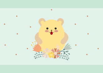 Hamster Flower Delight