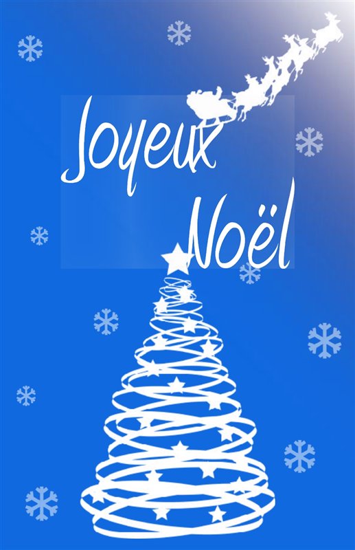 Arbre de Noël bleu