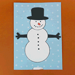 Carte bonhomme de neige animée