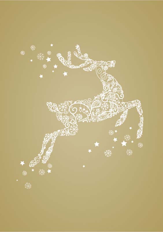 Gold Reindeer