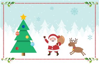 Download Free Free Cards Invitations For Christmas Creative Center PSD Mockup Template