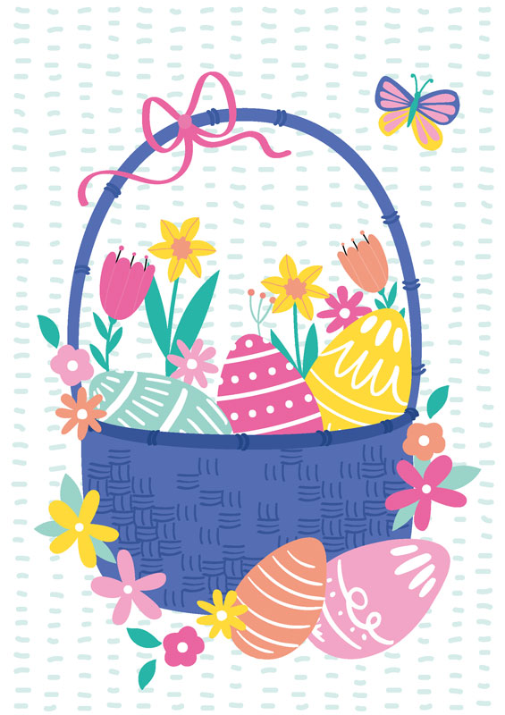 Happy Easter basket