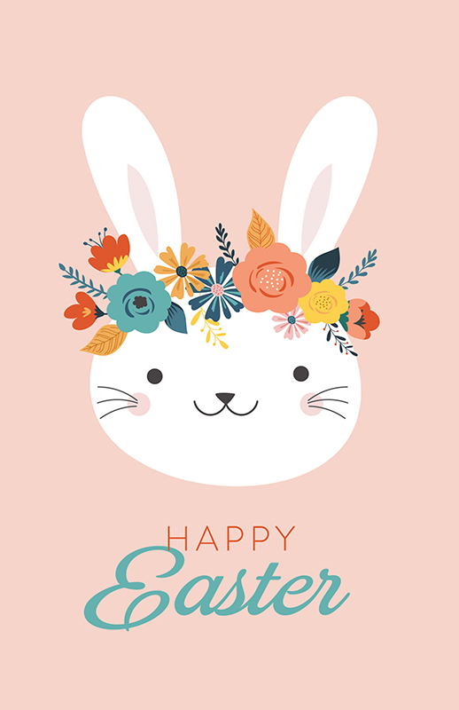 Free Printable Happy Easter Bunny | Creative Center