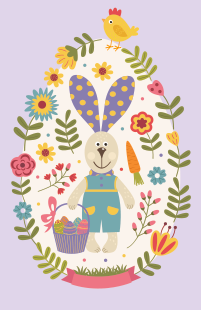 可爱的复活节小兔子 | Brother Creative Center