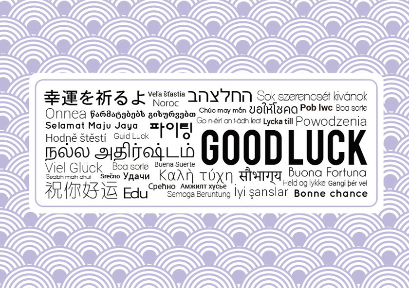 Good Luck in Many Languages