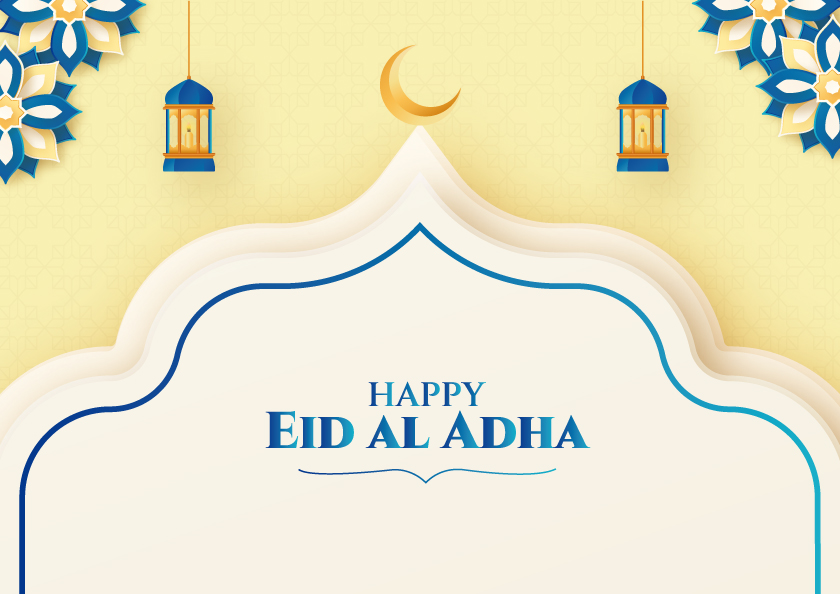 Printable Card & Invitation for Free - Jubilant Eid al-Adha | Brother Creative Center