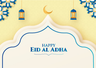 Printable Card & Invitation for Free - Jubilant Eid al-Adha | Brother Creative Center