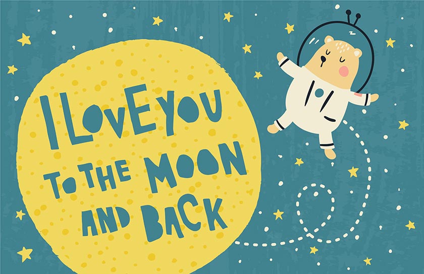 I Love You to the Moon and Back Bear