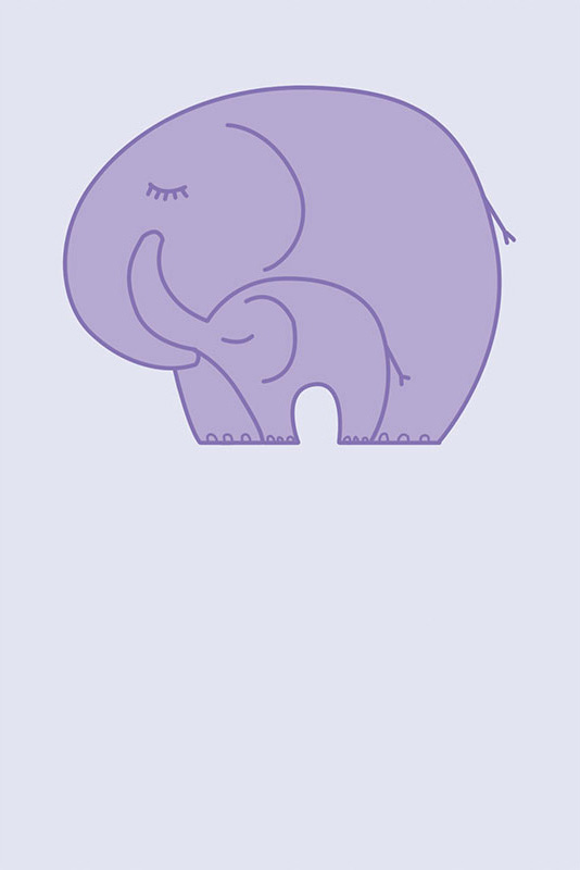 Mom & Baby Elephants