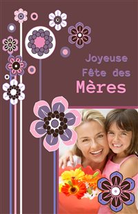 Fête des mères fleurs marrons