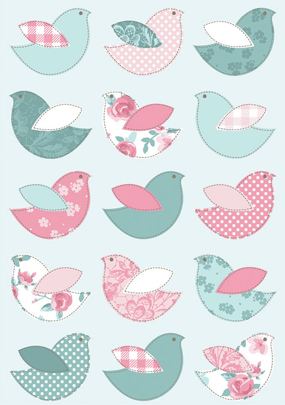 Pastel Birds 2