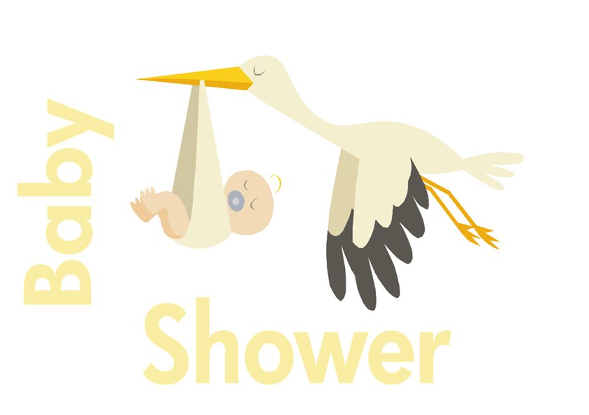Stork baby sale shower
