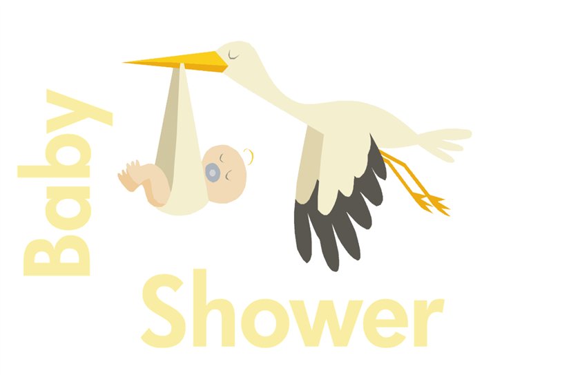 Baby Shower Stork