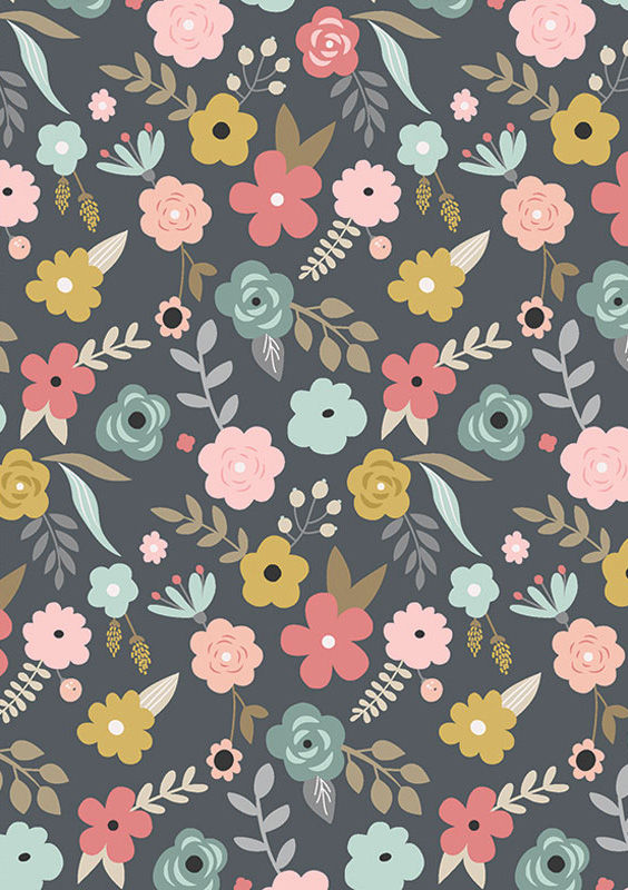 Retro bloemenprint