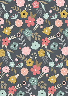 Floral estampado retro