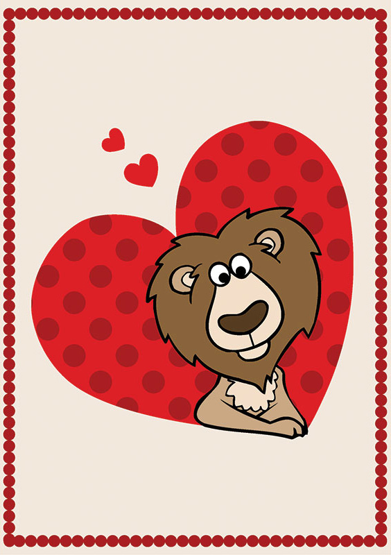 Carte saint valentin dessin animé 3