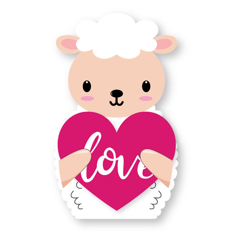 Schafe des Valentinstags