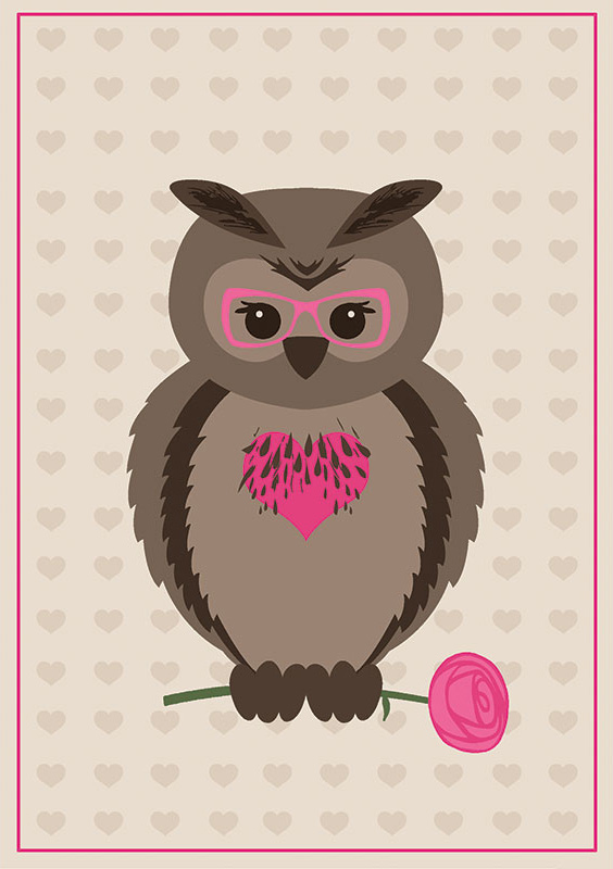 Valentinstag Tierkarte 8