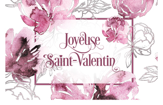 Cartes et invitations imprimable gratuitement - Aquarelle de Saint-Valentin | Brother Creative Center