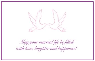 Wedding Congratulations Card Template