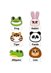 可打印的免费填色页模板 - 小动物涂色卡 | Brother Creative Center