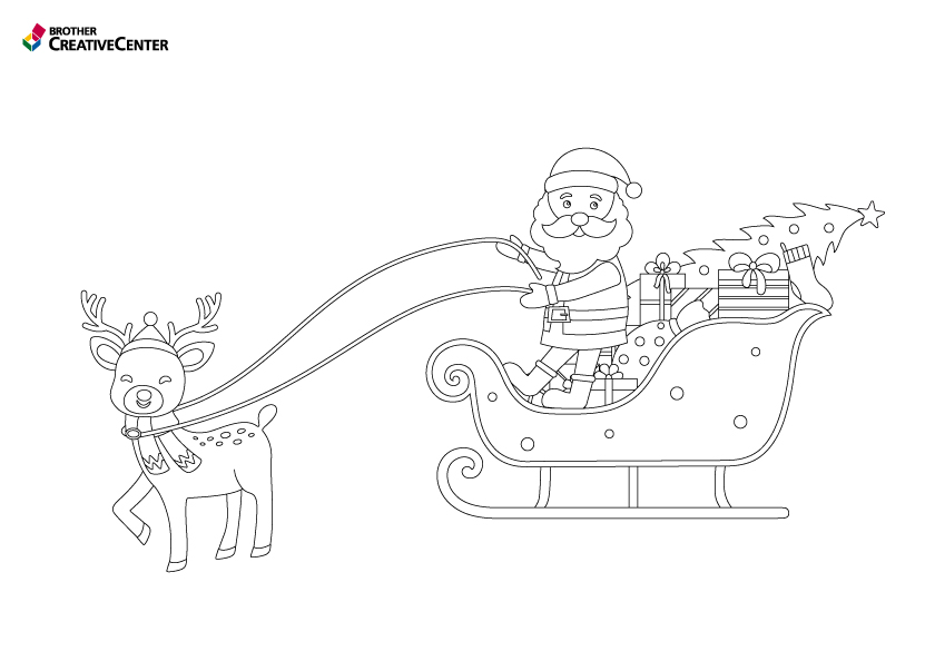 Desenho de Pai Natal 4 para Colorir - Colorir.com