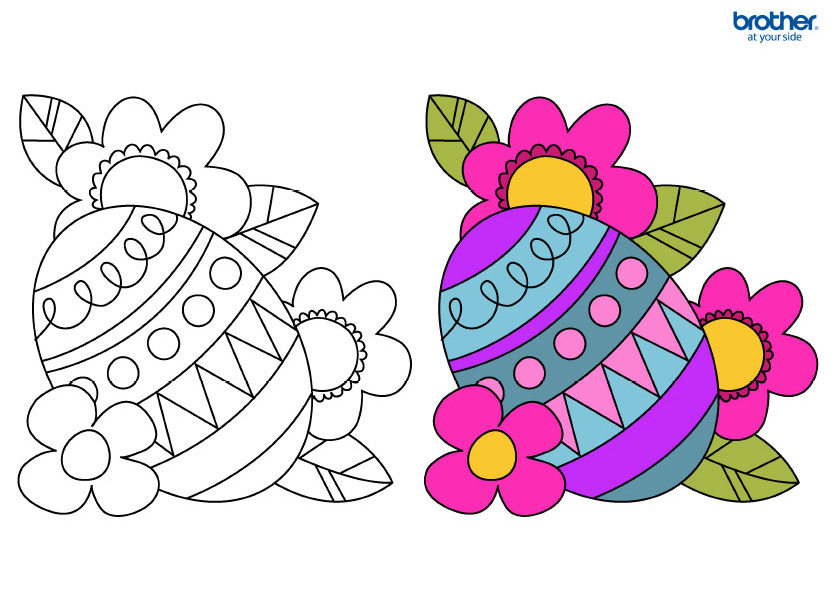 Coloriage de pâques 10