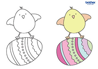 Coloriage de pâques 7