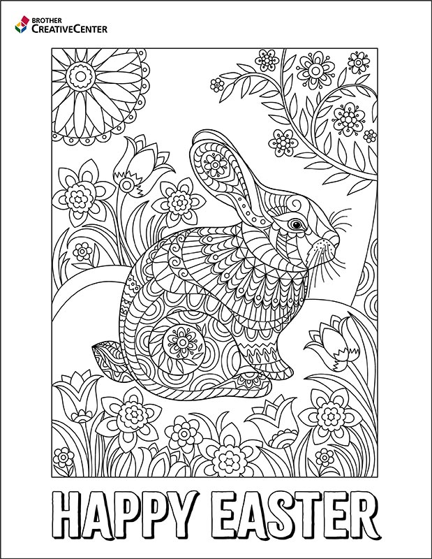 Happy Easter Coloring