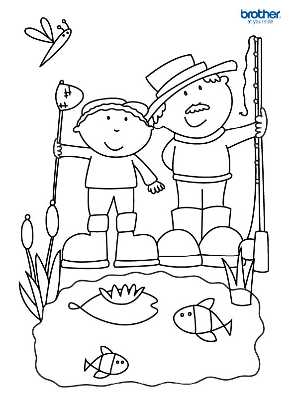 Free Printable Father's Day Colouring 2 | Creative Center