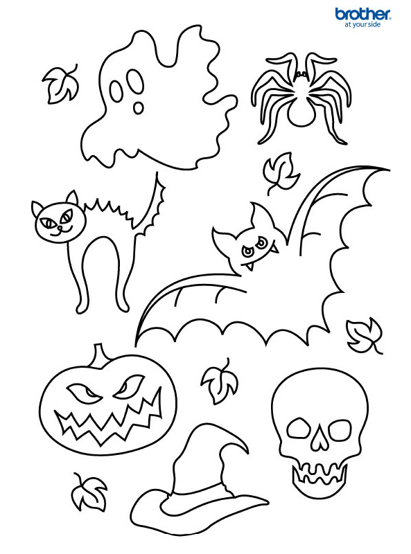 Gratis Halloween kleurplaat 5 afdrukken | Creative Center