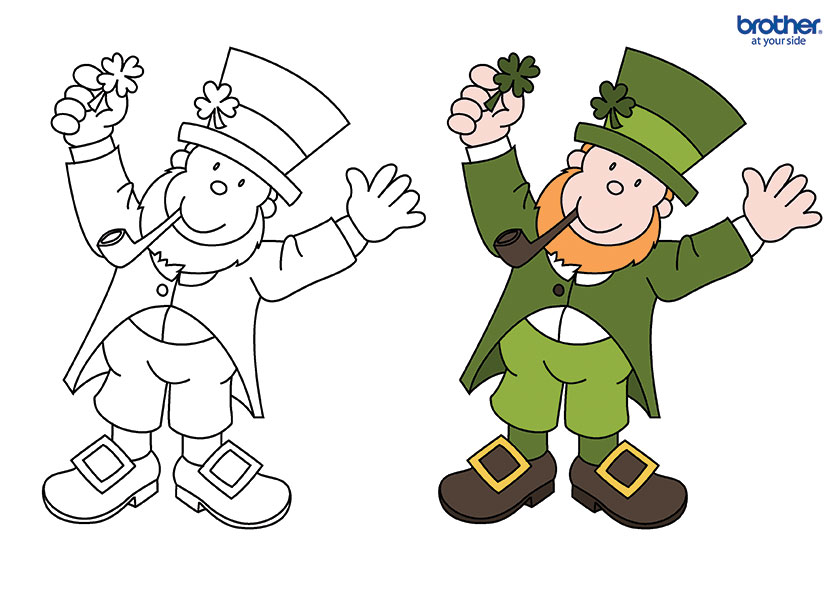 Leprechaun Colouring