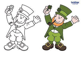 Leprechaun Colouring