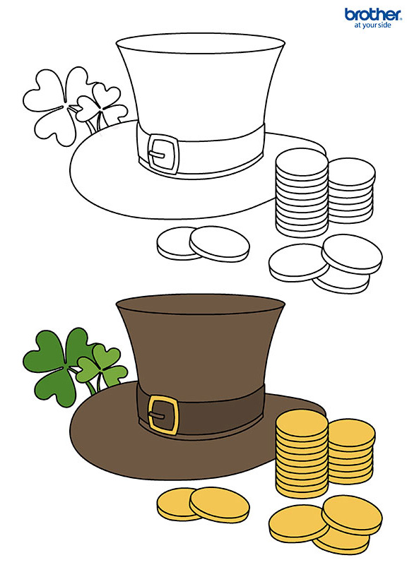 Leprechaun Hat Colouring