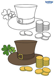 Leprechaun Hat Colouring