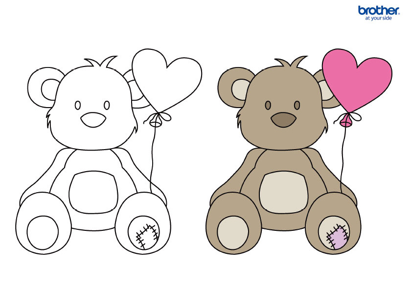 Free Printable Coloring Page Template - Valentine Coloring 7