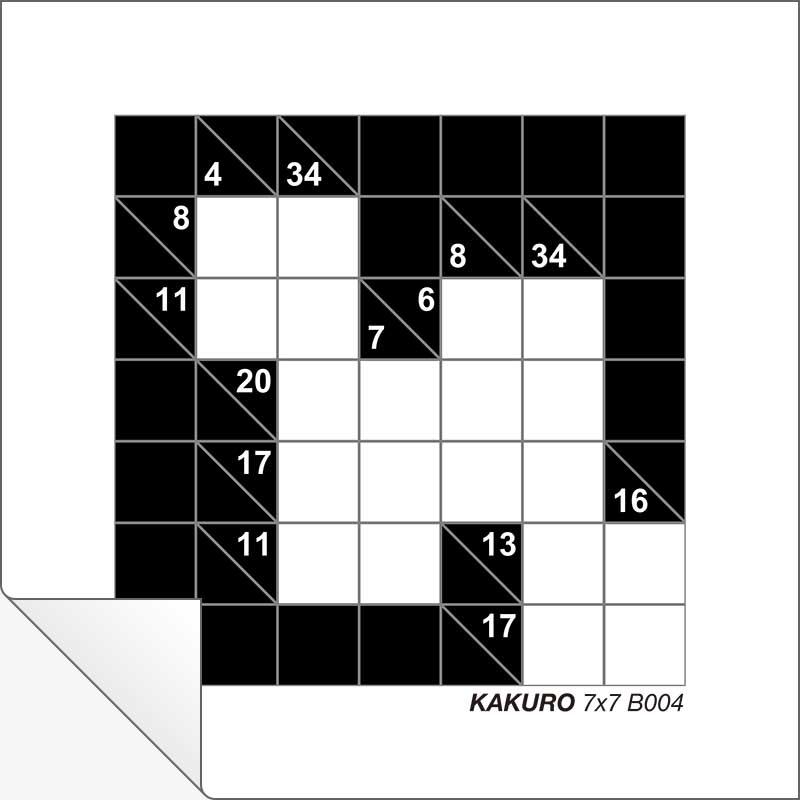Kakuro 7x7 B004