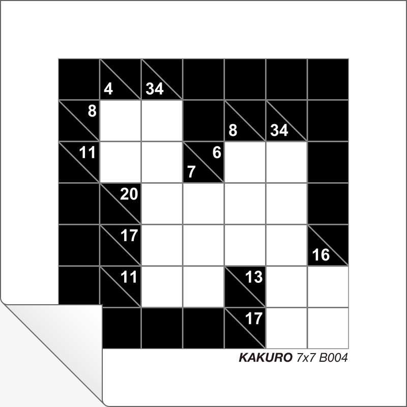 Kakuro Sudoku: 1000 + Kakuro puzzles 5x5 - 6x6 - 7x7 - 8x8 (Series #1)  (Paperback) 