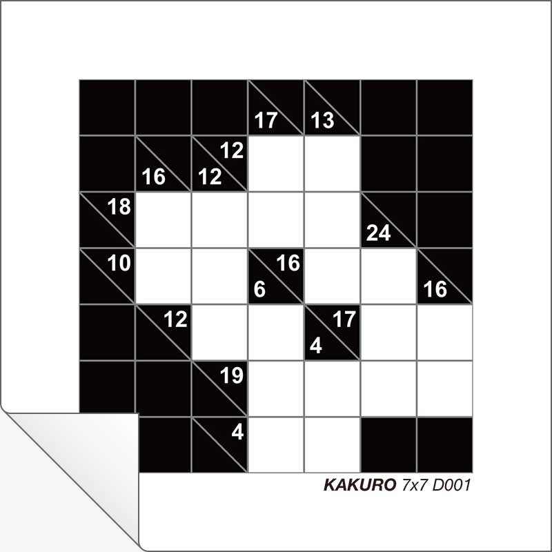 Kakuro 7x7 D001