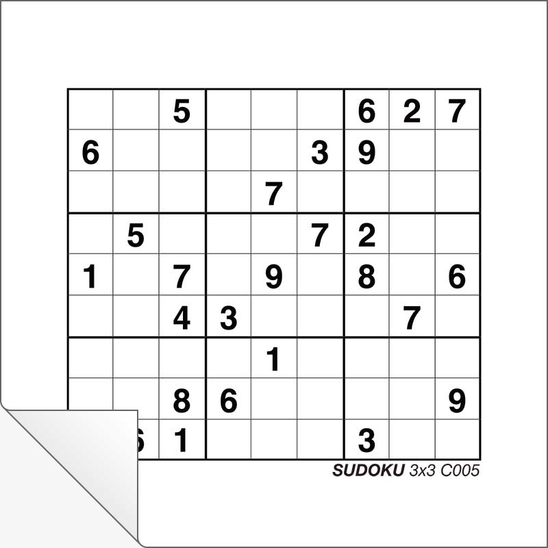 Free Printable Sudoku 3x3 D001