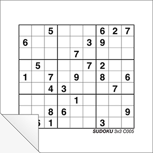 Free Printable Sudoku 3x3 A005