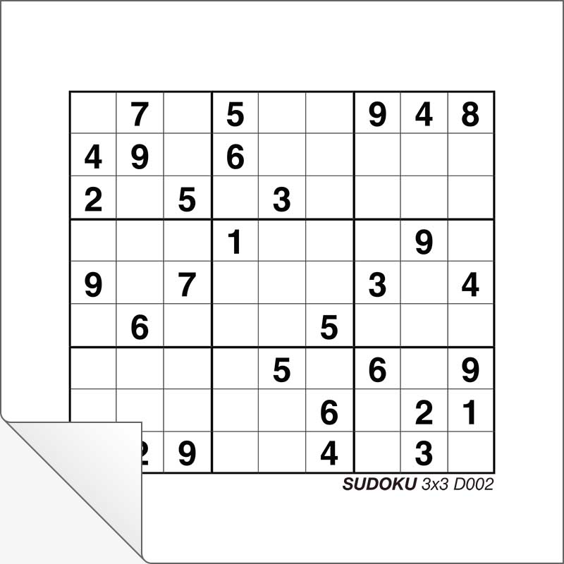 Sudoku 3x3 D002