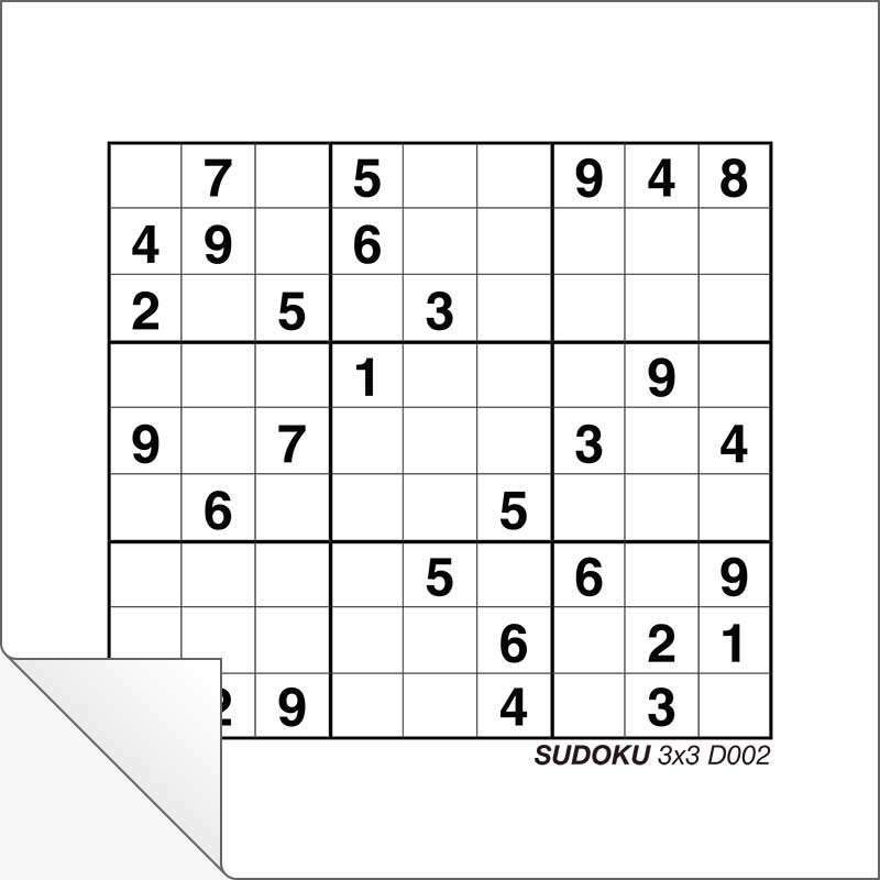 Sudoku 3x3 D001