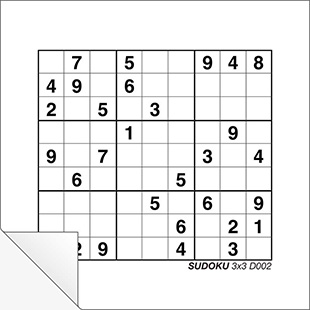 Sudoku 3x3 D002
