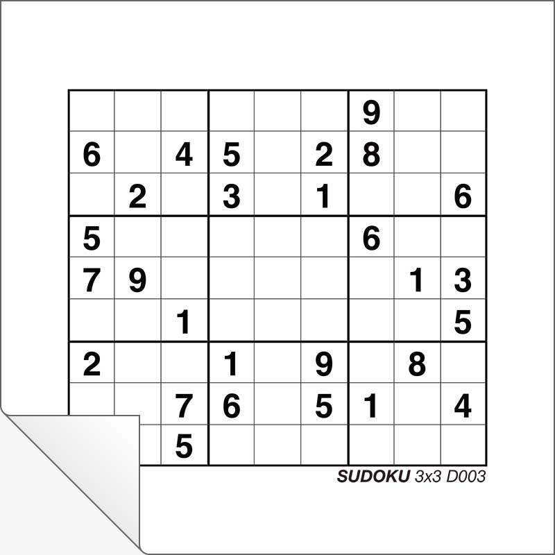 Sudoku 3x3 D003