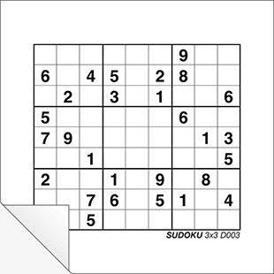 Sudoku 3x3 D003