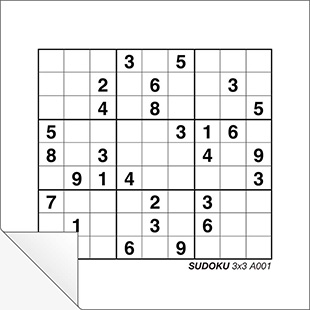 Free Printable Sudoku 3x3 A005