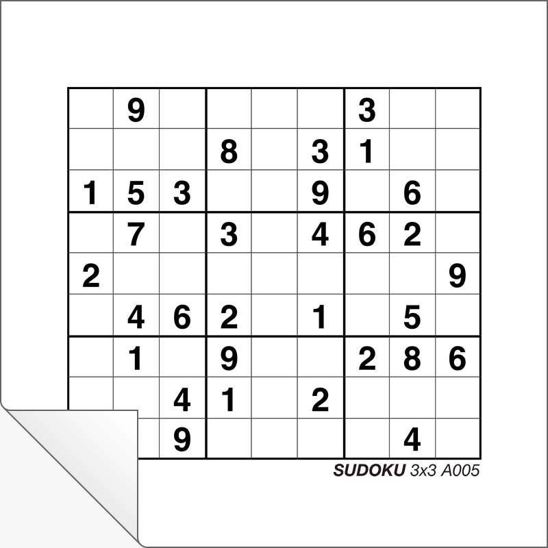 Sudoku 3x3 A005
