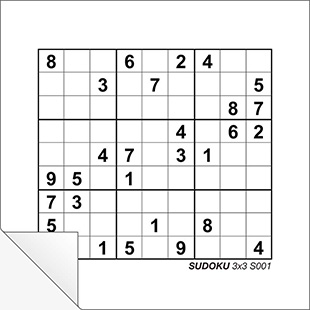 Free Printable Sudoku 3x3 A005